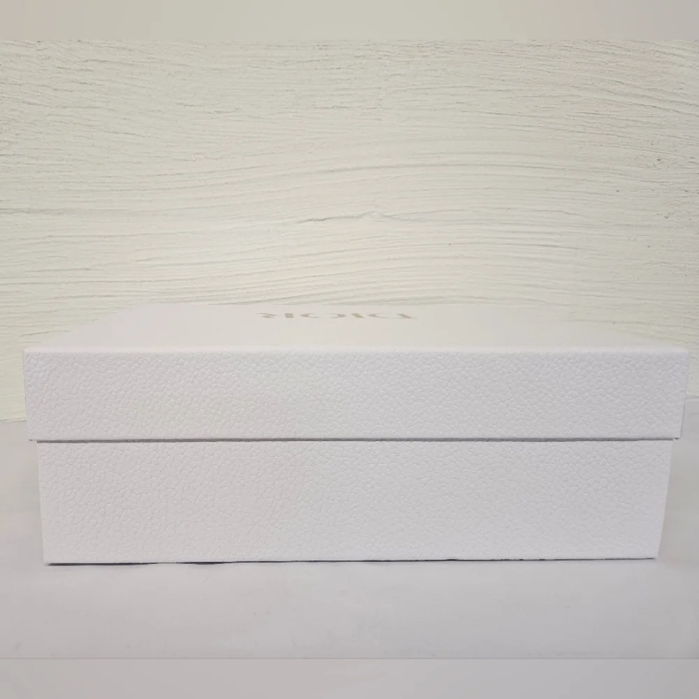 Christian Dior Nesting Storage Box with Stuffing in White and Gold NWOT